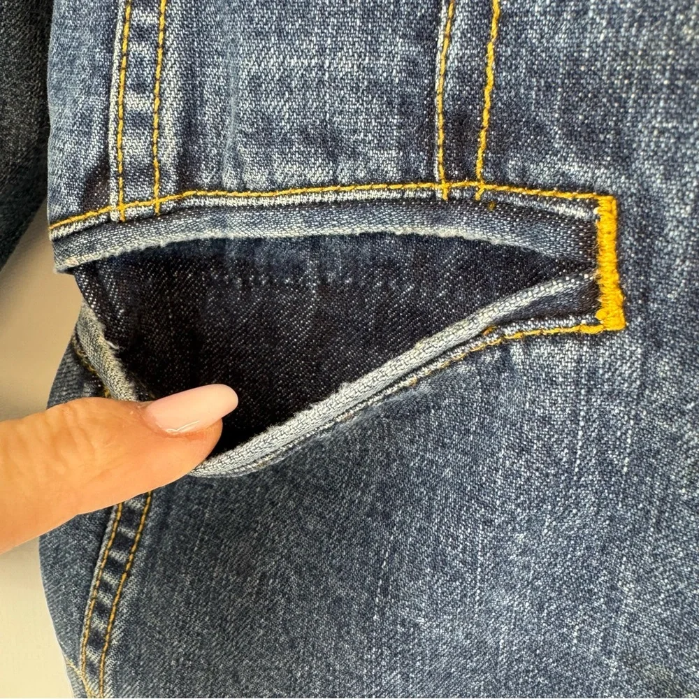 Anne Klein vintage denim tailored denim blazer, Bloomingdale’s y2kSz 6 Petite - Picture 7 of 17